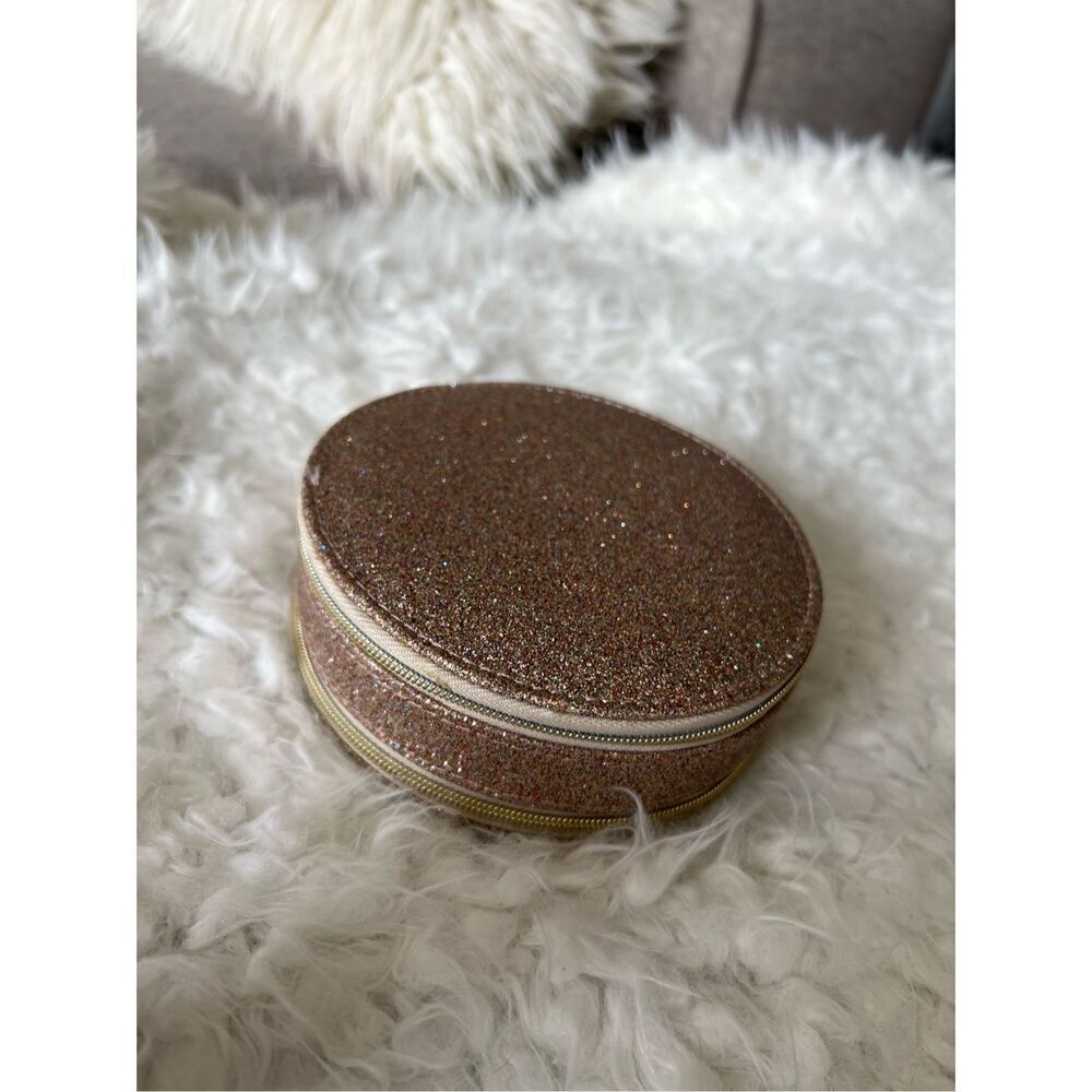 Nordstrom glitter round jewelry box